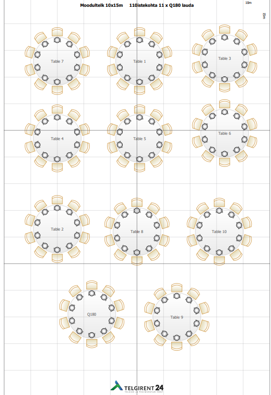 Moodultelk 10m laiune