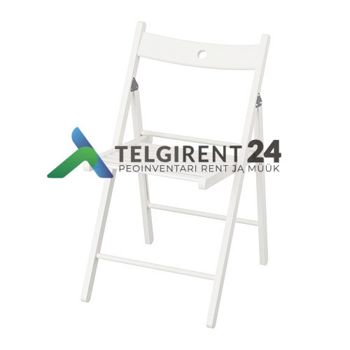 Folding chair rental - Jah valge klapptool puidust valge tooli rent valge klapptooli rent