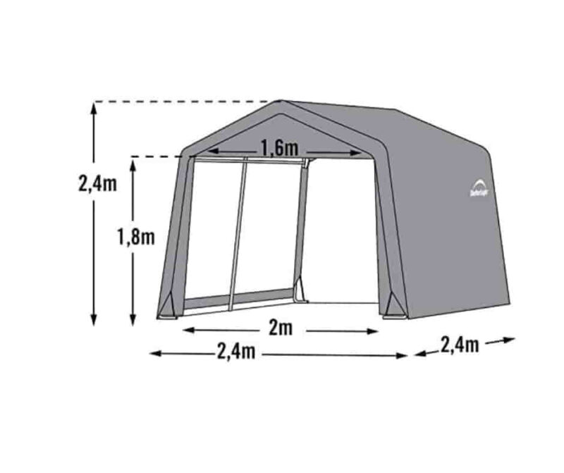 Telgid varjualused 2.4x2.4m -