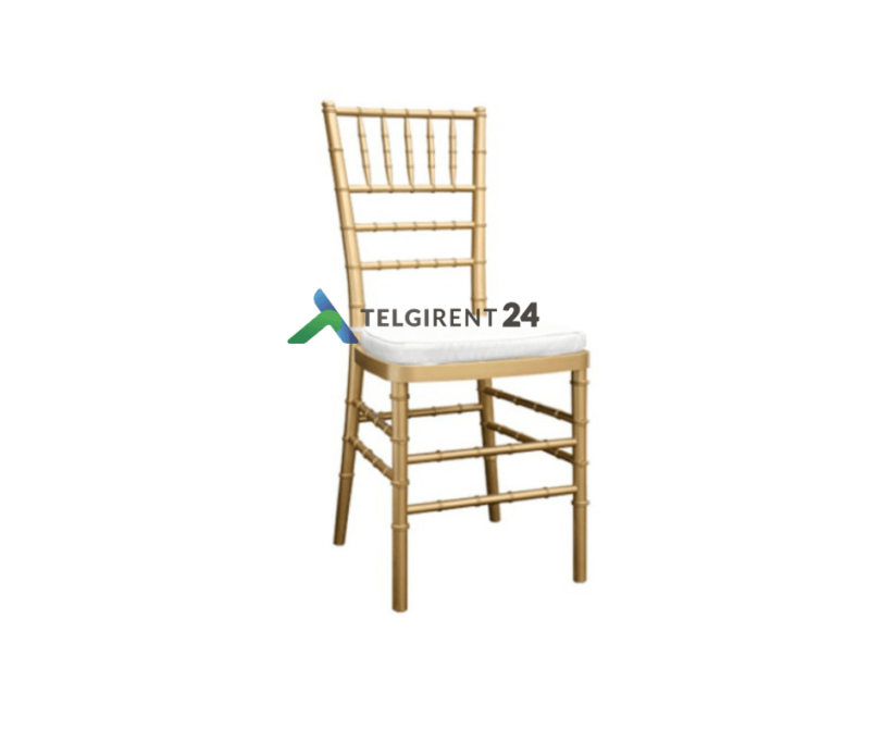 Chiavari toolipadjaga kuldne tool toolide rent mugav tool kuldse tooli rent peomööbli rent