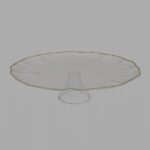 Klaasist vaagen kuldse servaga