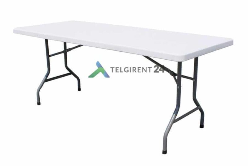 Kokkupandav laud 183cm kokkupandav plastiklaud 183cm plastikmööbel peoinventari rent peoinventari müük kokkupandava laua müük