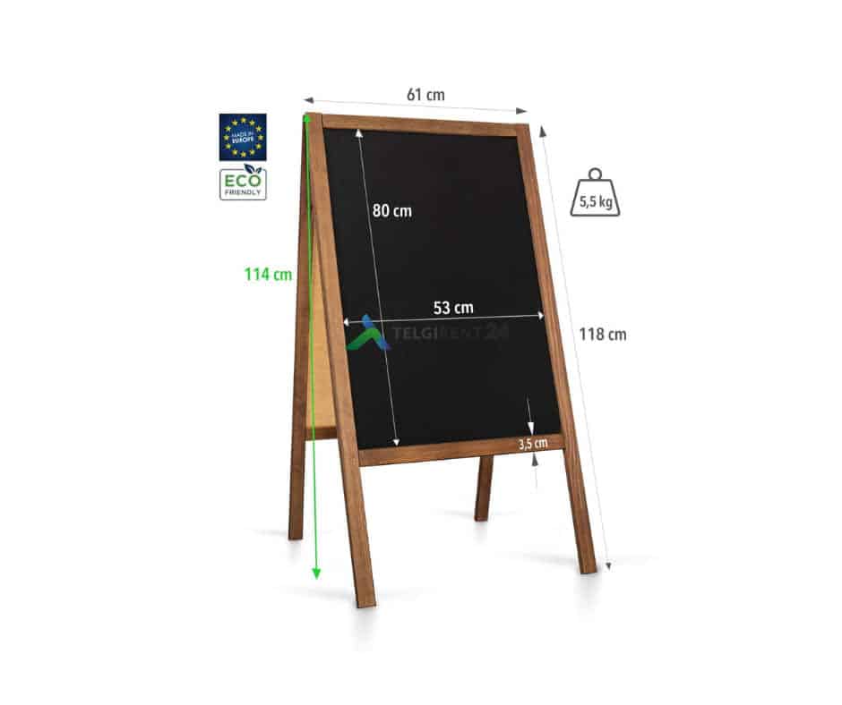 Kriiditahvel L 61x118cm müük restoranidesse ja erinevatele äripindadele reklaamtahvliks sobiv kriiditahvel Kriiditahvlite müük
