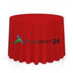 Laudlina 280cm punane ümmargune laudlinade rent peoinventari rent laudlinad punanee laudlina 280cm ümmarguste laudlinade rent