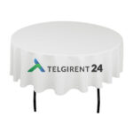 Laudlina Q200cm laudlinade müük ümmargune laudlina 200cm laudlinade müük peoinventari müük valged laudlinad müük