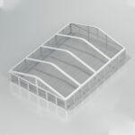 Moodultelk 15m kaartelk läbipaistva katusega