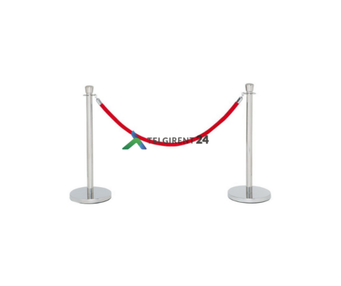 Piirdepost hõbedane rent Piirdepostid rendiks Köiega piirdepost