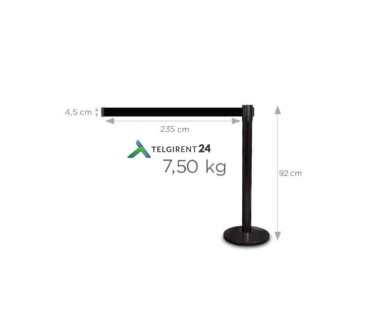 Piirdepost must musta lindiga 4