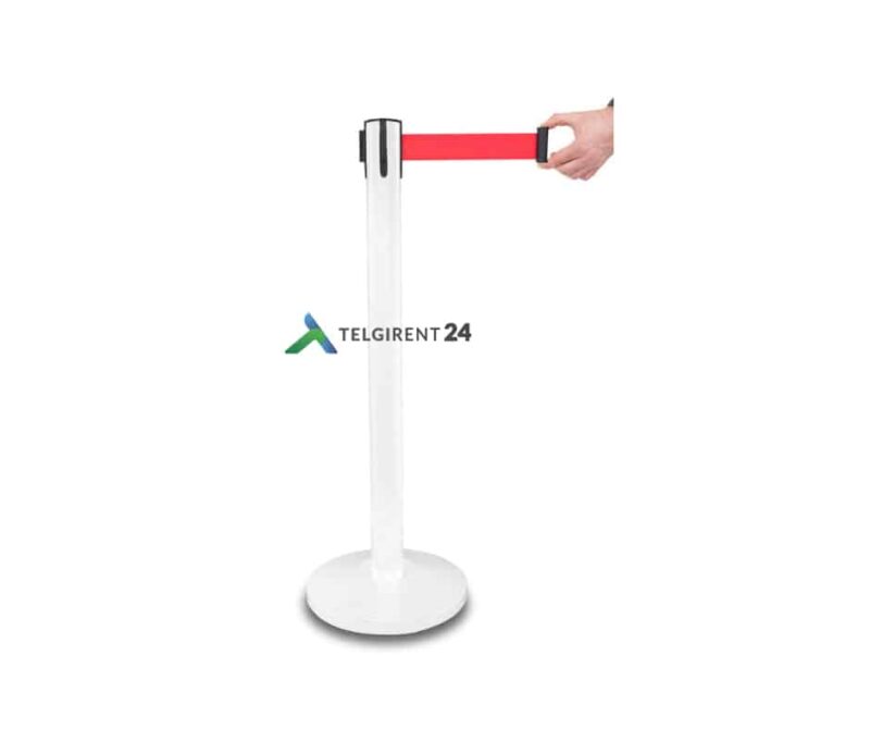 Piirdepost valge punase lindiga 4