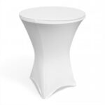 Pukklaua kate stretch valge peoinventari rent lauakatete rent laudlinade rent peoinventari rent