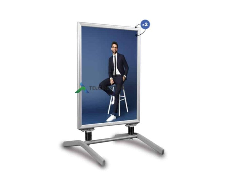 Reklaamtahvel kahepoolne hall A1 4