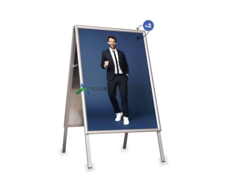 Reklaamtahvel kahepoolne hobedane A0 4