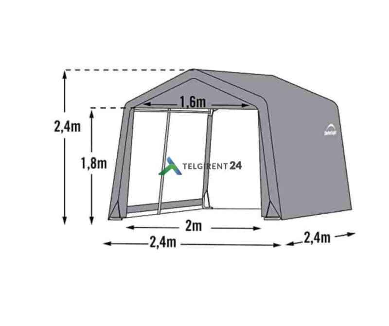Telgid varjualused 2.4x2.4m -