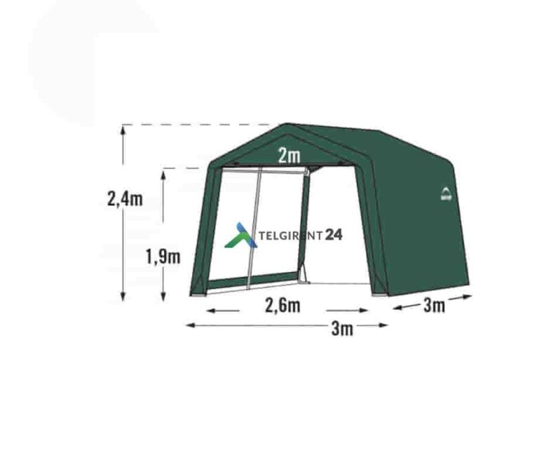 Telk varjualune 3x3m