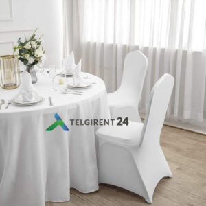 banketitool valge stretch katted