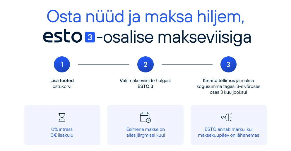 esto osta nüüd ja maksa hiljem esto3