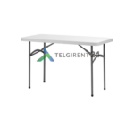 Kokkupandav laud 122x76 kokkupandav plastiklaud 122x76 plastikmööbel peoinventari rent peoinventari müük kokkupandava laua müük