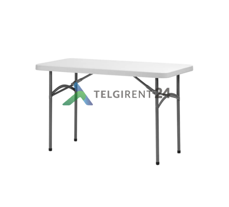 Kokkupandav laud 122x76 kokkupandav plastiklaud 122x76 plastikmööbel peoinventari rent peoinventari müük kokkupandava laua müük