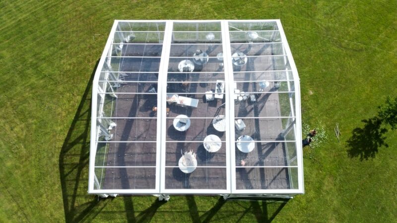 läbipaistev telk kaartelk rent